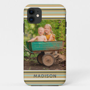 Funda Para iPhone 11 Frania Moderna Personalizada con Nombre y Foto