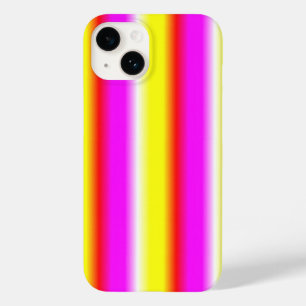 Funda Para iPhone 14 De Case-Mate franja rosa rosada amarilla de arco iris