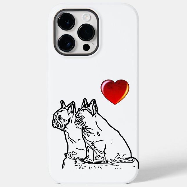 Funda De Case-Mate Para iPhone französische Bulldoggen zwei Freunde, iPhone Hülle (Reverso )