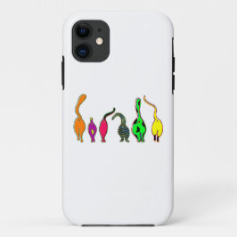 Funda Para iPhone 11 Frascos de gato coloridos
