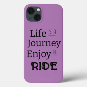 Funda Para iPhone 13 Frase "La vida es un viaje para disfrutar del viaj