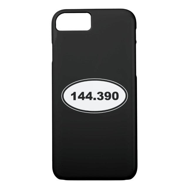 Funda De Case-Mate Para iPhone Frecuencia APRS 144.390 Radio Ham Amateur (Reverso)
