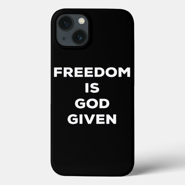 Funda De Case-Mate Para iPhone Freedom Is God Given (Reverso)