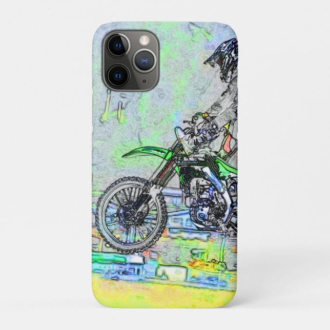 Funda De Case-Mate Para iPhone Freestyle Stuntman - Motocross Rider (Reverso)