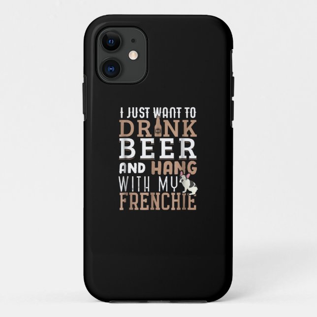Funda De Case-Mate Para iPhone Frenchie Dad T Funny Bulldog Perro Lover Beer (Reverso)