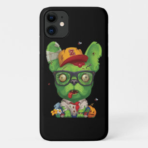 Funda Para iPhone 11 Frenchie Gift   Bulldog francés zombi