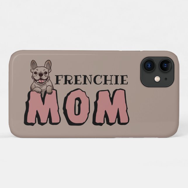 Funda De Case-Mate Para iPhone Frenchie Mom Bulldog francés Lover (Reverso (horizontal))