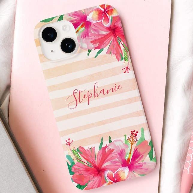 Funda De Case-Mate Para iPhone Frenos florales botánicos tropicales modernos (Subido por el creador)