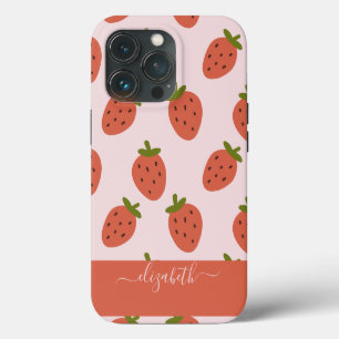 Funda Para iPhone 13 Pro Fresa manuscrita