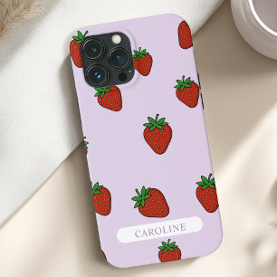 Funda Para iPhone 13 Pro Max Fresa púrpura ligera personalizado