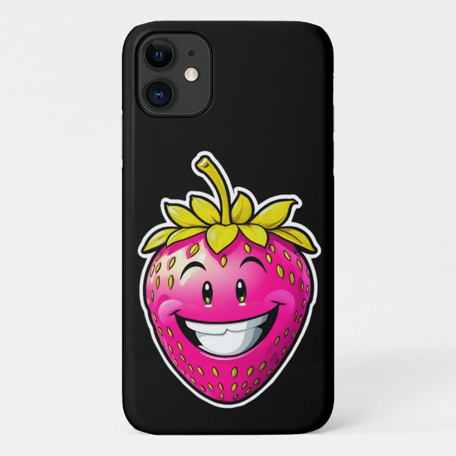 Funda De Case-Mate Para iPhone Fresa rosa (Reverso)