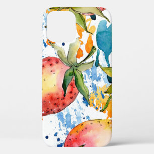 Funda Para iPhone 12 Fresa saludable. Malecina de fondo de color de agu