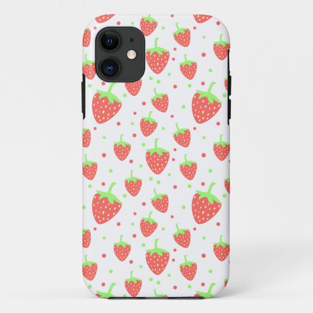 Funda De Case-Mate Para iPhone Fresas (Reverso)