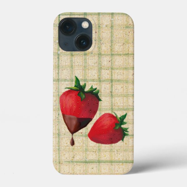Funda De Case-Mate Para iPhone Fresas (Reverso )