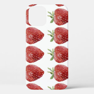 Funda Para iPhone 12 Fresas acuáticas: patrón sin soldadura