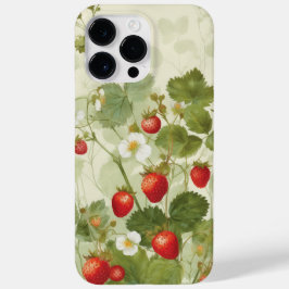 Funda Para iPhone 14 Pro Max De Case-Mate Fresas silvestres Vibe de verano acuarela