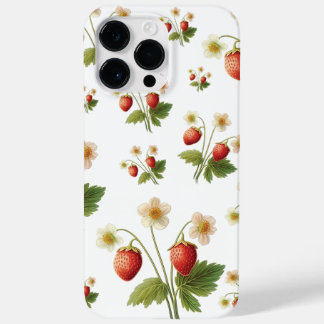 Funda Para iPhone 14 Pro Max De Case-Mate Fresas silvestres Vibe de verano acuarela