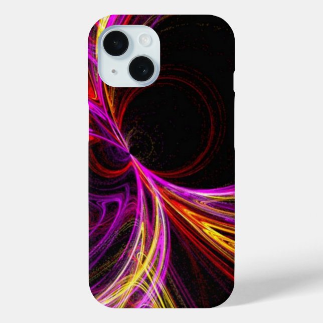 Funda De Case-Mate Para iPhone fresco neón eléctrico amarillo fuschia púrpura abs (Reverso )