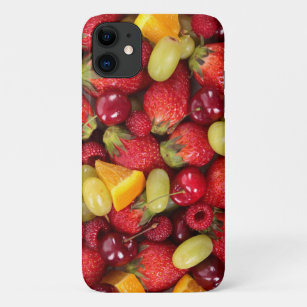 Funda Para iPhone 11 Fresco y colorido Alimento Fruta Sabrosa Fresa Cer