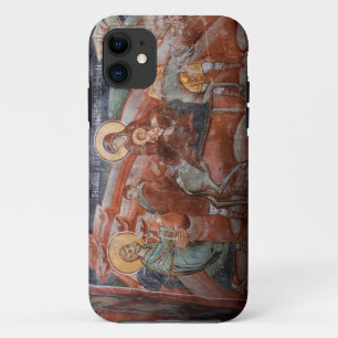 Funda Para iPhone 11 Frescos de la iglesia serbia del siglo XIV,