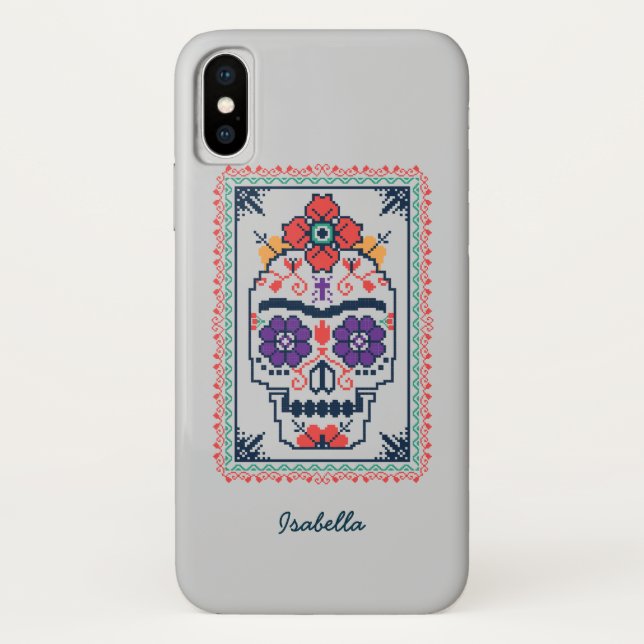Funda De Case-Mate Para iPhone Frida Kahlo el | Calavera (Reverso)