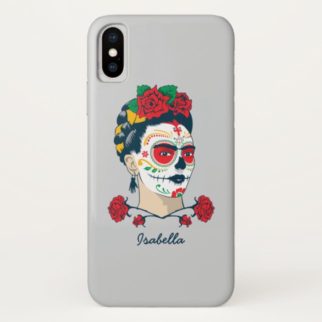 Funda De Case-Mate Para iPhone Frida Kahlo el | El Día de los Muertos (Reverso)
