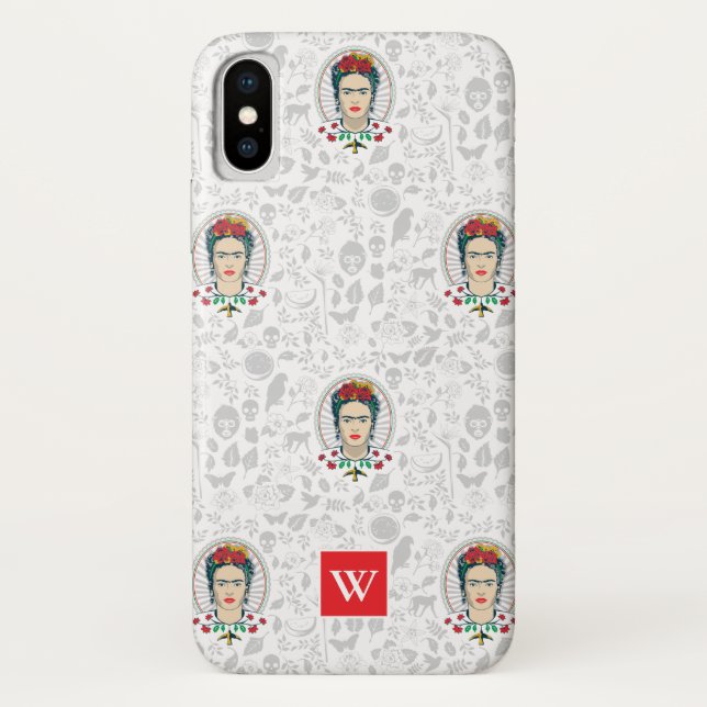 Funda De Case-Mate Para iPhone Frida Kahlo | Floral de época (Reverso)