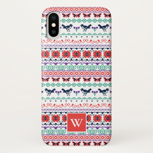 Funda De Case-Mate Para iPhone Frida Kahlo| Patrón mexicano (Reverso)