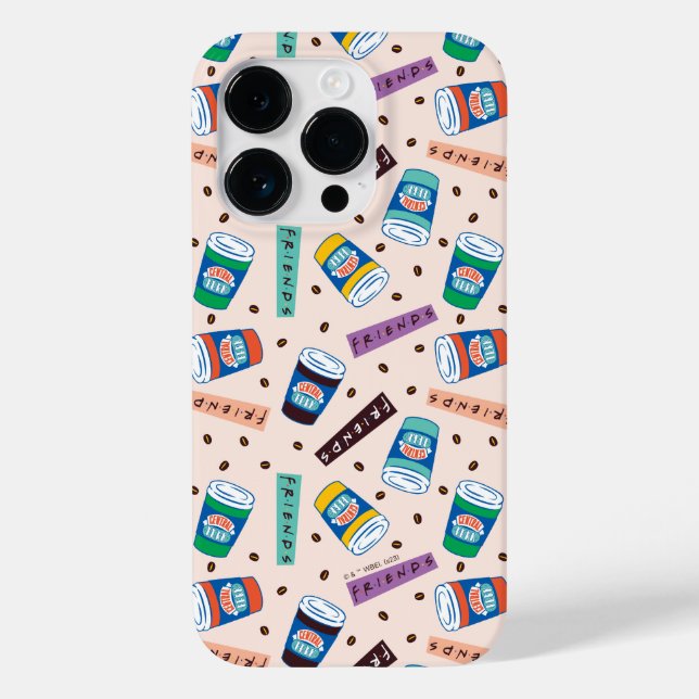 Funda De Case-Mate Para iPhone FRIENDS™ | Patrón de café vibrante de Central Perk (Reverso )