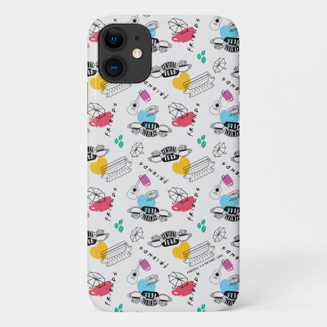 Funda De Case-Mate Para iPhone FRIENDS™ | Patrón de Iconos (Reverso)