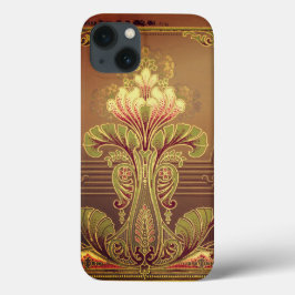 Funda Para iPhone 13 Friso floral victoriano elegante arte floral nuevo