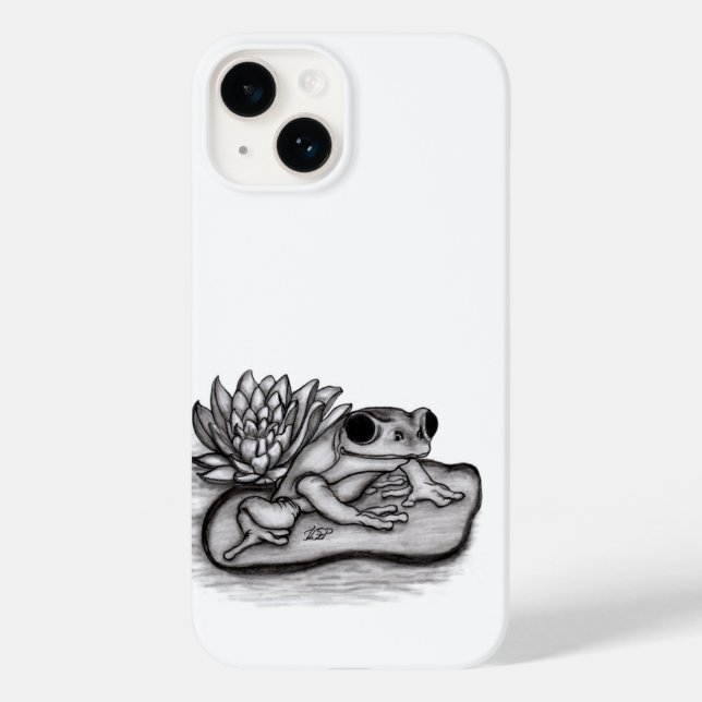 Funda De Case-Mate Para iPhone Froggy con Lotus Flower (Reverso )