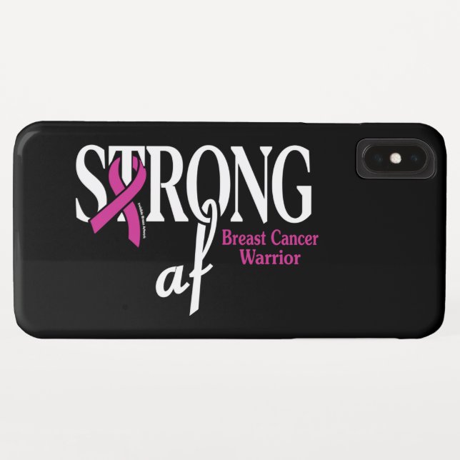 Funda De Case-Mate Para iPhone FRONTERA... Cáncer de mama (Reverso (horizontal))