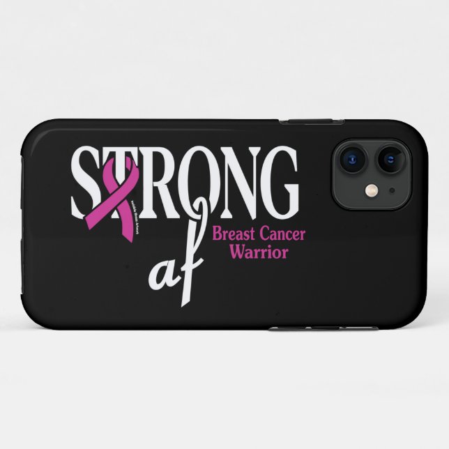 Funda De Case-Mate Para iPhone FRONTERA... Cáncer de mama (Reverso (horizontal))