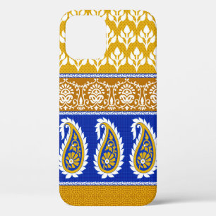 Funda Para iPhone 12 Frontera paisley india tradicional sin igual