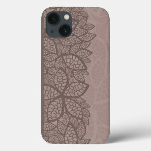 Funda Para iPhone 13 Frontera y fondo del modelo de la hoja