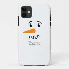 Funda Para iPhone 11 Frosty el rostro confuso del hombre de nieve