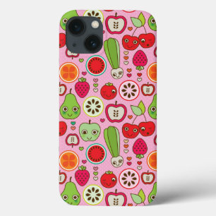 Funda Para iPhone 13 fruit kitchen illustration pattern