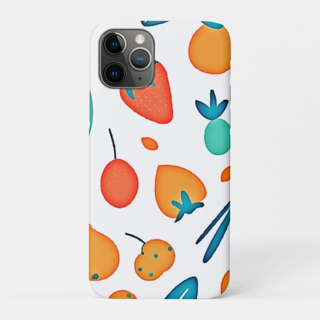 Funda De Case-Mate Para iPhone Fruit Whimsy: Modelo de juego (Reverso)
