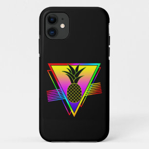Funda Para iPhone 11 Fruta de verano de piña de silueta moderna retro