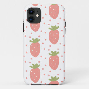 Funda Para iPhone 11 fruta, fresa, imagen de fondo