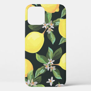 Funda Para iPhone 12 Fruta limón: Diseño de patrones sin foco