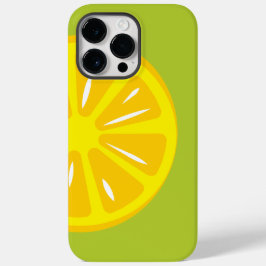 Funda Para iPhone 14 Pro Max De Case-Mate Fruta limón Ilustracion moderno verde sencillo