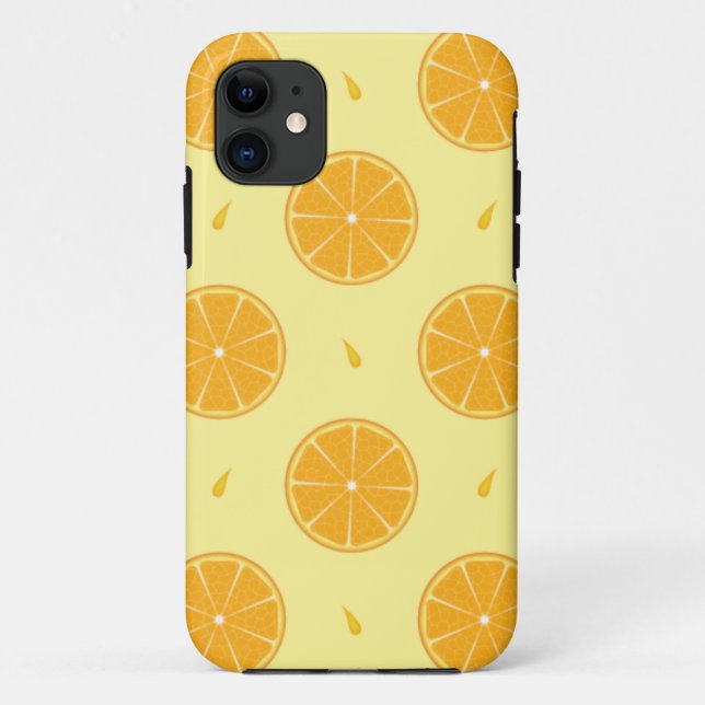 Funda De Case-Mate Para iPhone fruta naranja (Reverso)