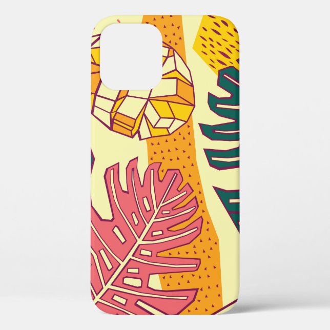 Funda De Case-Mate Para iPhone Fruta tropical: Diseño de patrones vibrantes (Reverso )