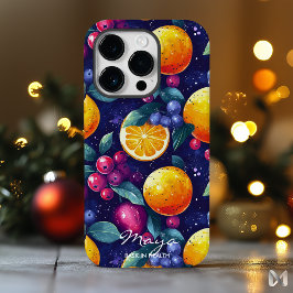 Funda Para iPhone 14 Pro De Case-Mate Frutas cítricas y de baya vibrantes diseño y oscur
