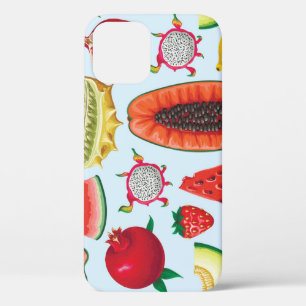 Funda Para iPhone 12 Frutas Exóticas: Impresión a la moda sin problemas