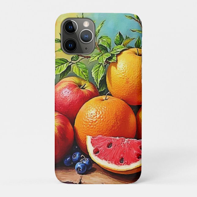 Funda De Case-Mate Para iPhone Frutas frescas en un diseño de mezcla perfecto (Reverso)