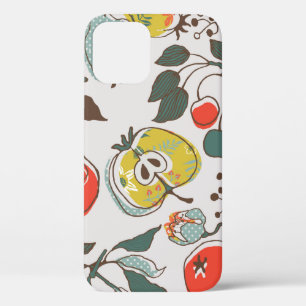 Funda Para iPhone 12 frutas variadas. patrón transparente