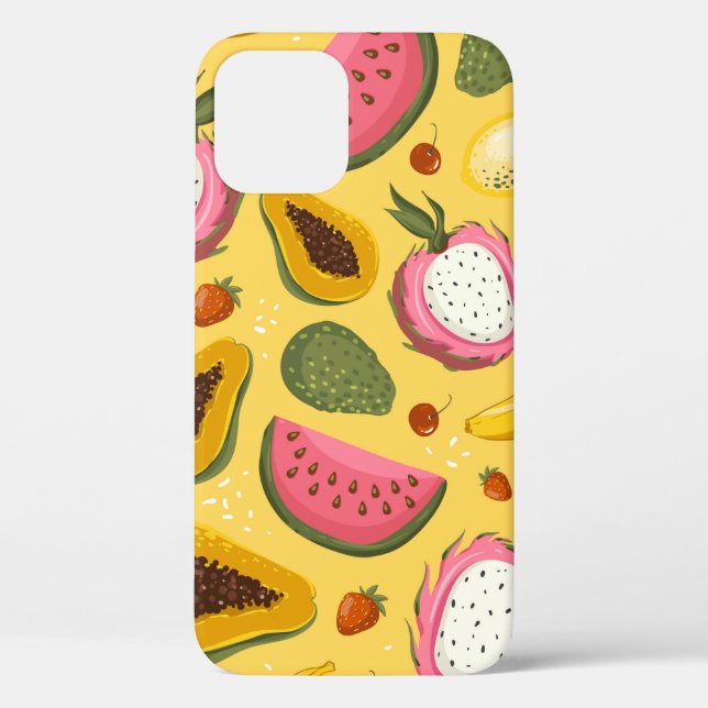 Funda De Case-Mate Para iPhone Frutos de verano personalizados de cosecha artesan (Reverso )